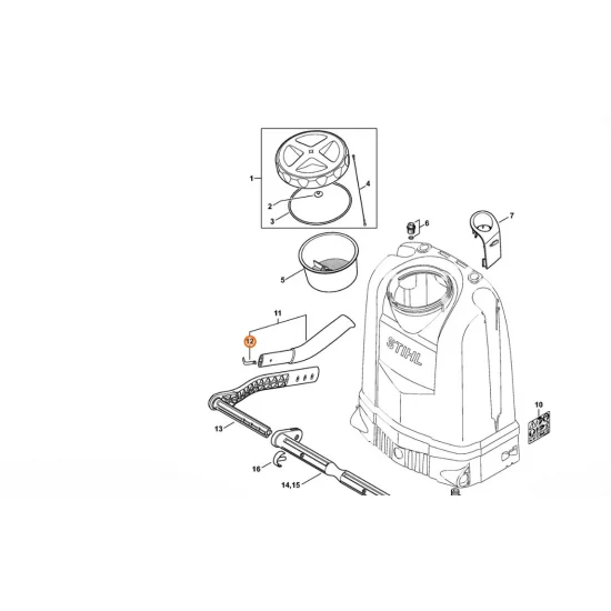 STIHL  Sprężyna 4255 791 3100